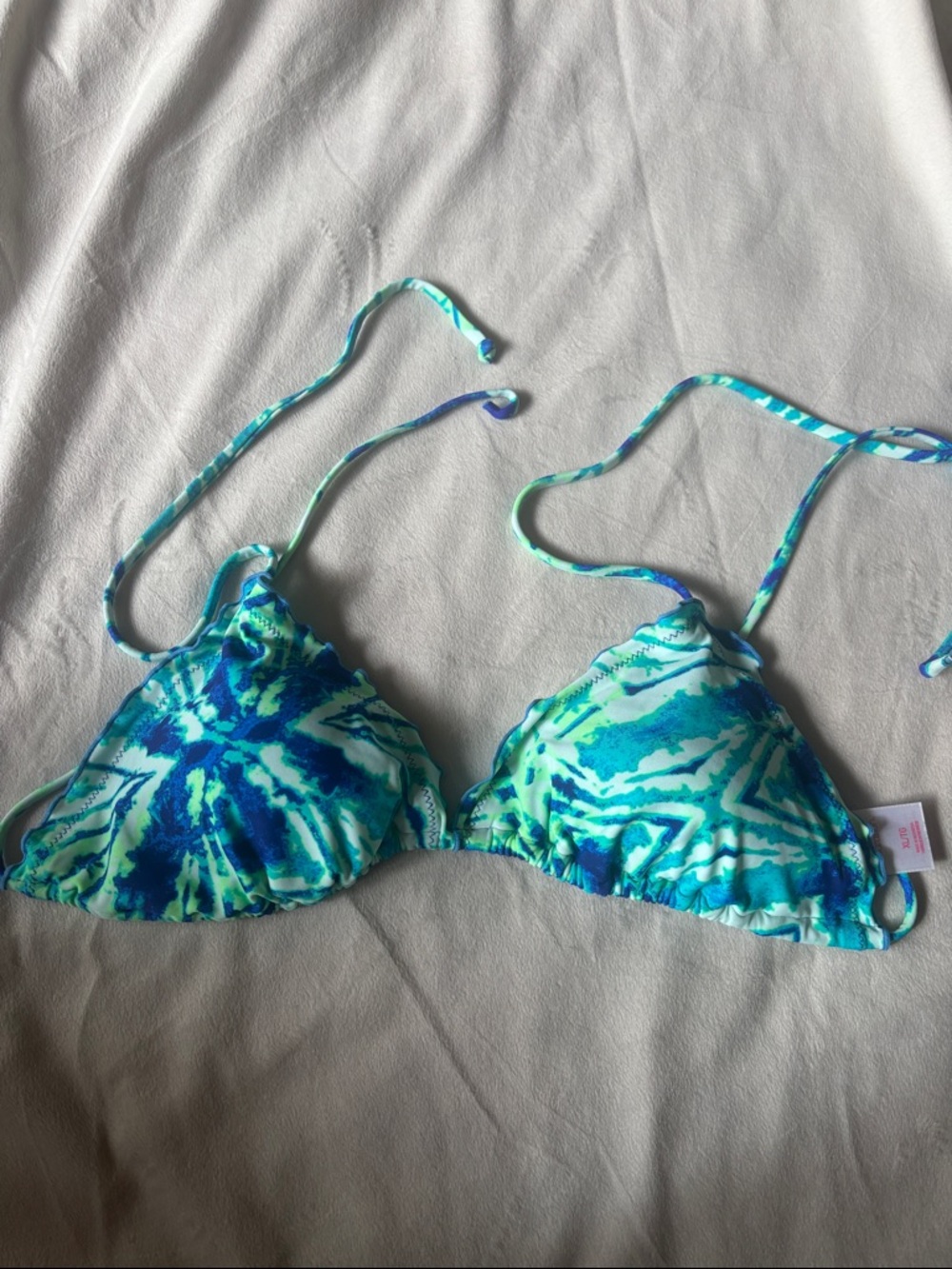 {Xhilaration} Tye-Dye Bikini Top New XL